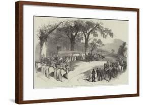 Reception of the Queen at Great Exhibition Building-null-Framed Giclee Print