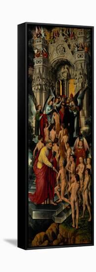 Reception of the Righteous into Heaven, Left Panel of Last Judgment Triptych, 1467-71-Hans Memling-Framed Stretched Canvas