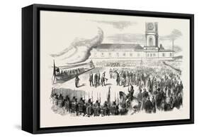 Reception S.A.I. and R. Grand Duke Maximilian of Austria, in the Port of Toulon, on 29 August 1855.-null-Framed Stretched Canvas