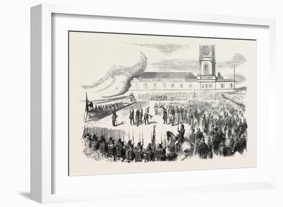 Reception S.A.I. and R. Grand Duke Maximilian of Austria, in the Port of Toulon, on 29 August 1855.-null-Framed Giclee Print