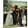 "Receptions Line", June 16, 1951-John Falter-Mounted Giclee Print