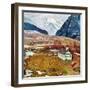 "Recess at Pine Creek," April 2, 1960-John Clymer-Framed Giclee Print