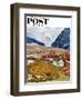 "Recess at Pine Creek," Saturday Evening Post Cover, April 2, 1960-John Clymer-Framed Giclee Print