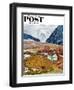 "Recess at Pine Creek," Saturday Evening Post Cover, April 2, 1960-John Clymer-Framed Giclee Print