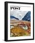 "Recess at Pine Creek," Saturday Evening Post Cover, April 2, 1960-John Clymer-Framed Giclee Print