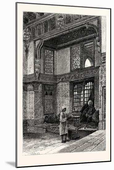 Recess in the Ka'Ah of the Sheikh El-Mahdee, Egypt, 1879-null-Mounted Giclee Print