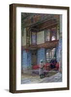 Recess in the Reception Room of Mufti Sheik El Mahadi's House, Cairo, 1873-Frank Dillon-Framed Giclee Print