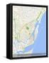 Recife, Brazil Map-null-Framed Stretched Canvas