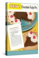 Recipe for Chocolate Fudge Pie-null-Stretched Canvas