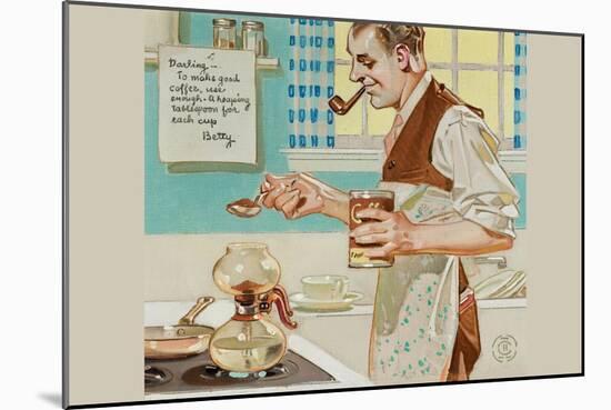 Recipe for Coffee-Joseph Christian Leyendecker-Mounted Art Print