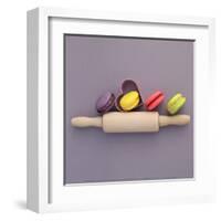 Recipe of Macarons-Amelie Vuillon-Framed Art Print