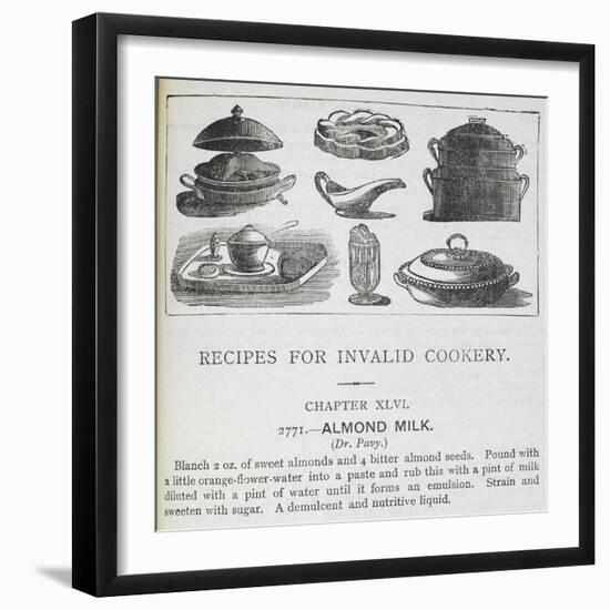 Recipes For Invalid Cookery-Isabella Beeton-Framed Giclee Print