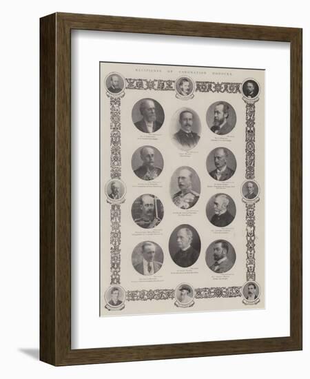 Recipients of Coronation Honours-null-Framed Giclee Print