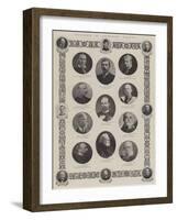 Recipients of Coronation Honours-null-Framed Giclee Print