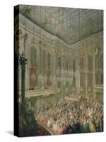 Recital by the Young Wolfgang Amadeus Mozart in the Redoutensaal-Martin van Meytens-Stretched Canvas