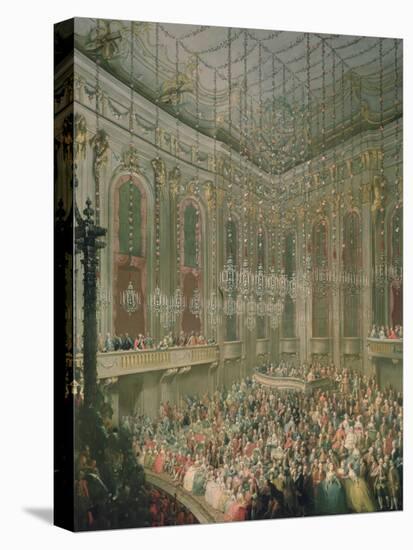 Recital by the Young Wolfgang Amadeus Mozart in the Redoutensaal-Martin van Meytens-Stretched Canvas