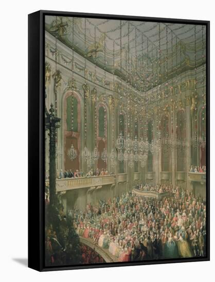 Recital by the Young Wolfgang Amadeus Mozart in the Redoutensaal-Martin van Meytens-Framed Stretched Canvas