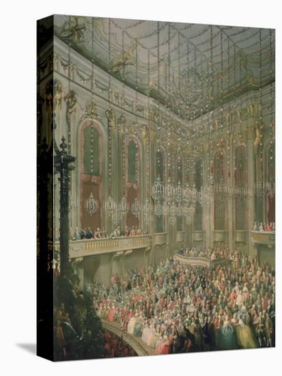 Recital by the Young Wolfgang Amadeus Mozart in the Redoutensaal-Martin van Meytens-Stretched Canvas