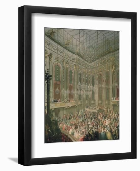Recital by the Young Wolfgang Amadeus Mozart in the Redoutensaal-Martin van Meytens-Framed Premium Giclee Print