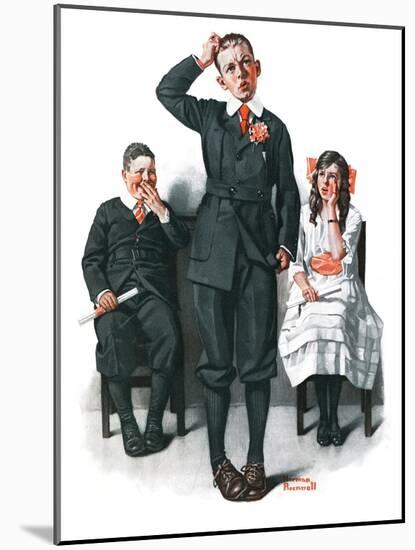 "Recitation", June 14,1919-Norman Rockwell-Mounted Giclee Print