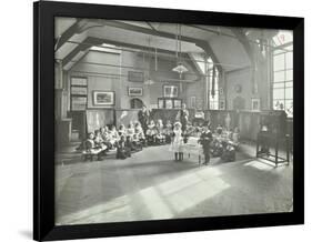 Recitation of the Sick Dolly, Flint Street School, Southwark, London, 1908-null-Framed Photographic Print