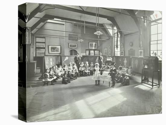 Recitation of the Sick Dolly, Flint Street School, Southwark, London, 1908-null-Stretched Canvas