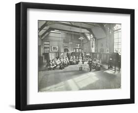 Recitation of the Sick Dolly, Flint Street School, Southwark, London, 1908-null-Framed Photographic Print