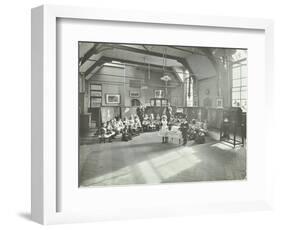 Recitation of the Sick Dolly, Flint Street School, Southwark, London, 1908-null-Framed Photographic Print