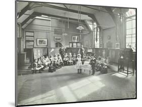 Recitation of the Sick Dolly, Flint Street School, Southwark, London, 1908-null-Mounted Photographic Print