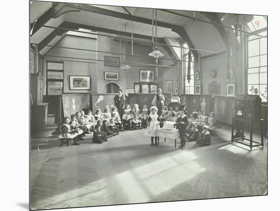 Recitation of the Sick Dolly, Flint Street School, Southwark, London, 1908-null-Mounted Photographic Print