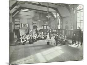 Recitation of the Sick Dolly, Flint Street School, Southwark, London, 1908-null-Mounted Photographic Print