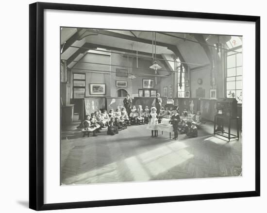 Recitation of the Sick Dolly, Flint Street School, Southwark, London, 1908-null-Framed Photographic Print