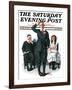 "Recitation" Saturday Evening Post Cover, June 14,1919-Norman Rockwell-Framed Giclee Print