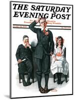 "Recitation" Saturday Evening Post Cover, June 14,1919-Norman Rockwell-Mounted Giclee Print