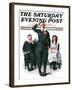 "Recitation" Saturday Evening Post Cover, June 14,1919-Norman Rockwell-Framed Giclee Print