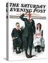 "Recitation" Saturday Evening Post Cover, June 14,1919-Norman Rockwell-Stretched Canvas