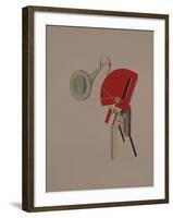 Reciter. Figurine for the Opera Victory over the Sun, 1920-1921-El Lissitzky-Framed Giclee Print