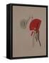 Reciter. Figurine for the Opera Victory over the Sun, 1920-1921-El Lissitzky-Framed Stretched Canvas