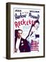 Reckless - Movie Poster Reproduction-null-Framed Photo