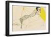 Reclining Boy (Erich Ledere), 1913-Egon Schiele-Framed Giclee Print