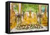 Reclining Buddha and Other Statues-Andrew Stewart-Framed Stretched Canvas