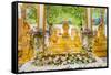 Reclining Buddha and Other Statues-Andrew Stewart-Framed Stretched Canvas