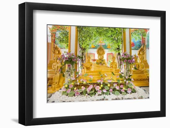 Reclining Buddha and Other Statues-Andrew Stewart-Framed Premium Photographic Print