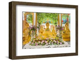 Reclining Buddha and Other Statues-Andrew Stewart-Framed Photographic Print