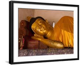 Reclining Buddha, Chiang Mai, Thailand-Kristin Piljay-Framed Photographic Print