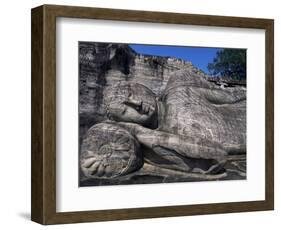 Reclining Buddha, Gal Vihara, Polonnaruwa, Unesco World Heritage Site, Sri Lanka-David Poole-Framed Photographic Print