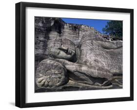Reclining Buddha, Gal Vihara, Polonnaruwa, Unesco World Heritage Site, Sri Lanka-David Poole-Framed Photographic Print