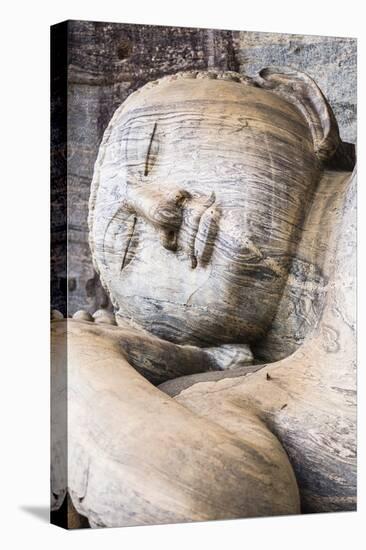 Reclining Buddha in Nirvana at Gal Vihara Rock Temple-Matthew Williams-Ellis-Stretched Canvas
