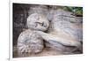 Reclining Buddha in Nirvana at Gal Vihara Rock Temple-Matthew Williams-Ellis-Framed Photographic Print