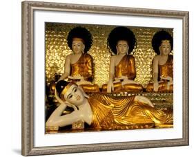 Reclining Buddha, Shwedagon Pagoda, Yangon, Myanmar-Inger Hogstrom-Framed Photographic Print